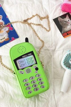 Weirdcore Retro Mobile Phone Shaped Handbag