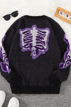 Weirdcore Skeleton Sweater