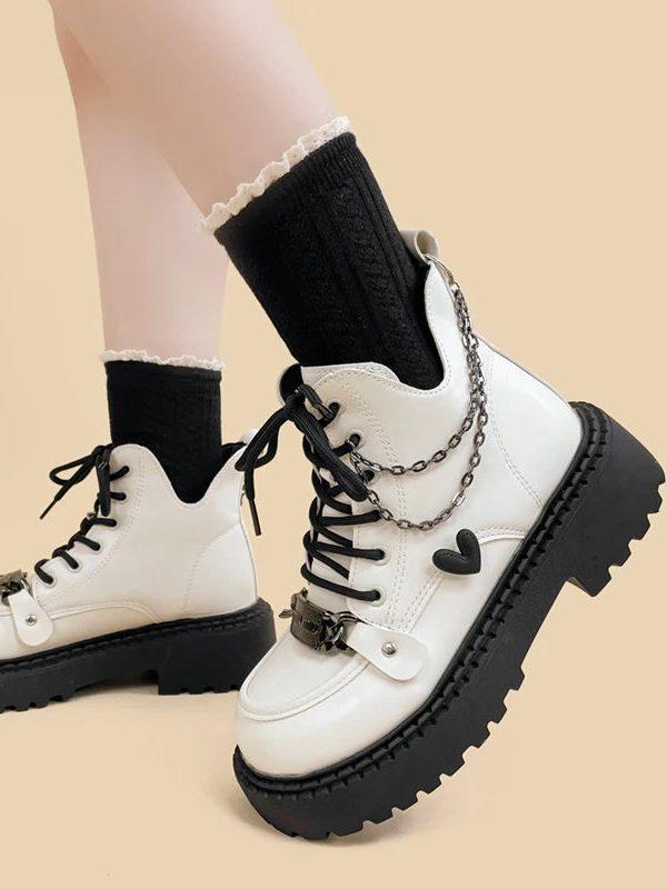 White Platform Boots