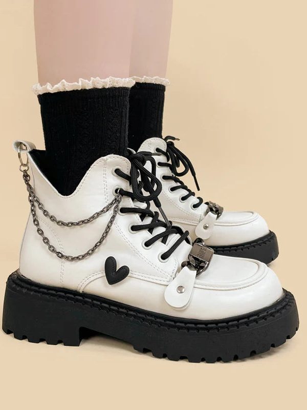 White Platform Boots