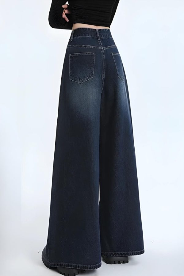 Wide Leg Regular Waist Jeans