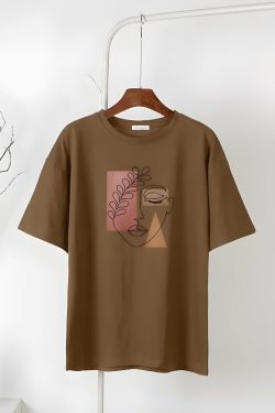 Woman Face Minimal Tee