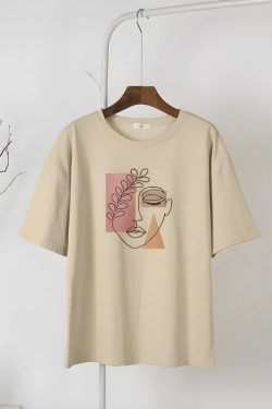 Woman Face Minimal Tee