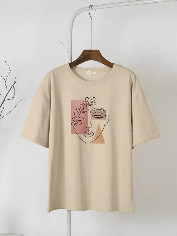 Woman Face Minimal Tee