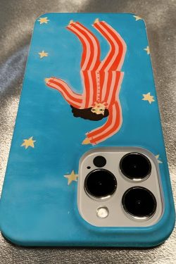 Woman In Pajamas Phone Case