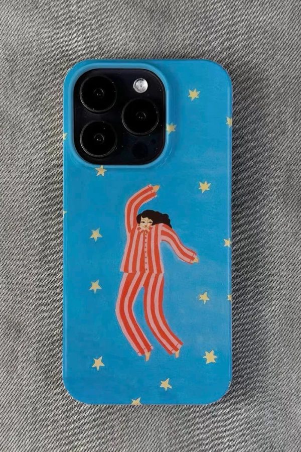 Woman In Pajamas Phone Case