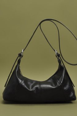 Women Black Solid Durable Faux Leather Shoulder Bags