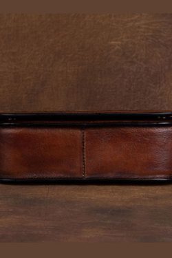 Women Brown constellation Paitings Calf Leather Satchel Handbag