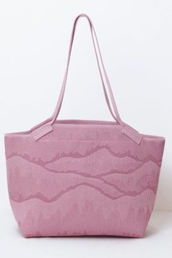 Women Brown Embossing Large Capacity Cotton Shoulder Bags