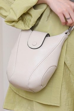 Women Brown Versatile Calf Leather Messenger Bag