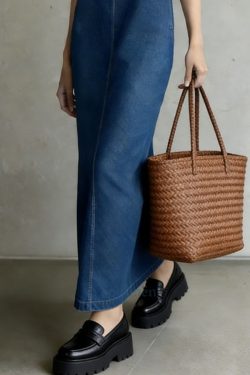 Women Denim Blue O-Neck Patchwork Long Dress Summer