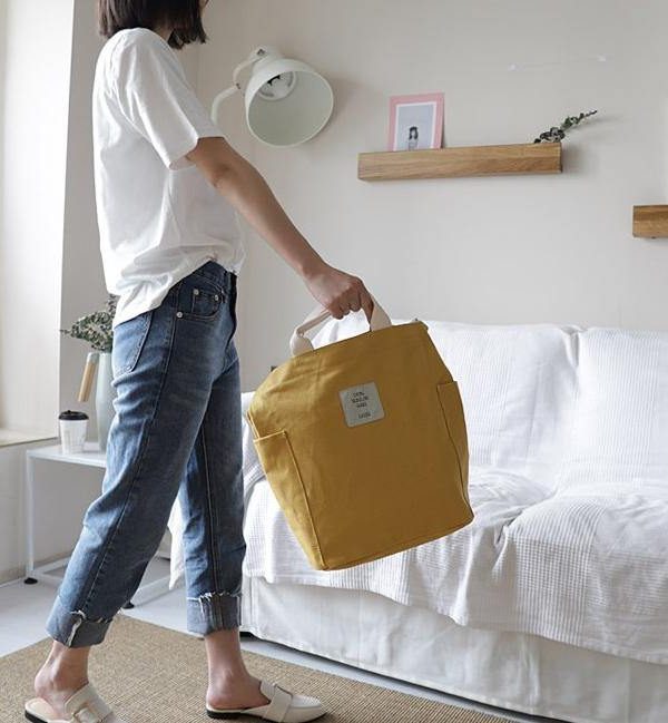 Women Design Casual Patchwork Large yellow Canvas Shoulder Bag