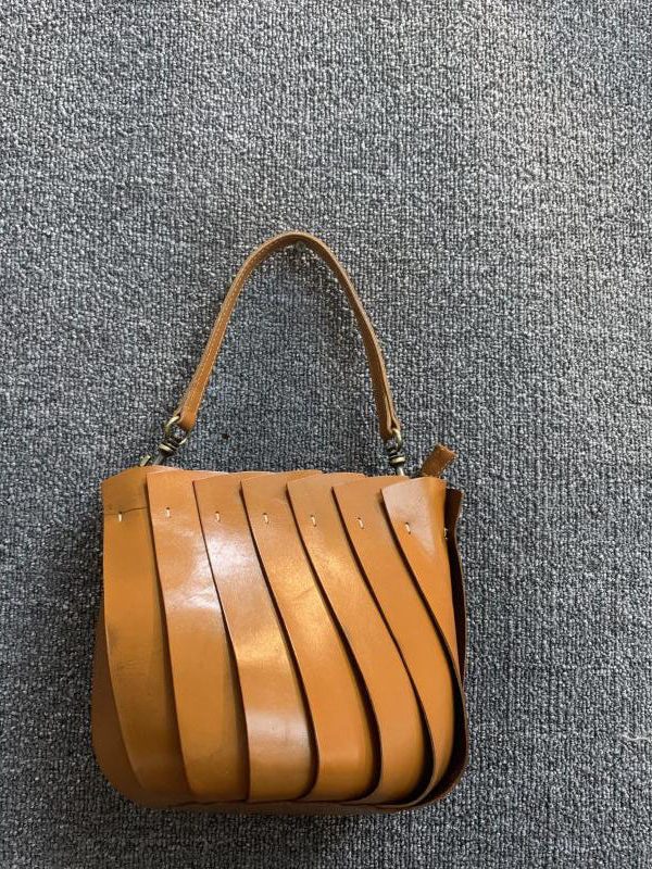 Women Green Patchwork Calf Leather Messenger Bag