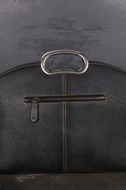 Women Grey Jacquard Calf Leather Tote Handbag