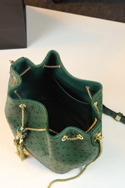 Women Large Capacity Drawstring Versatile Chain Messenger Bag