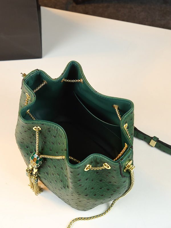 Women Large Capacity Drawstring Versatile Chain Messenger Bag
