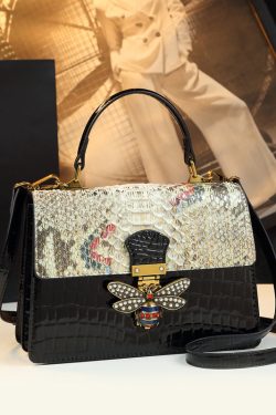 Women Mulberry Butterfly Zircon Versatile Satchel Handbag