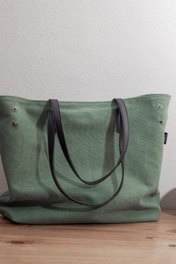 Women new Sweets Literary Pure Color Canvas Shoulder Bag