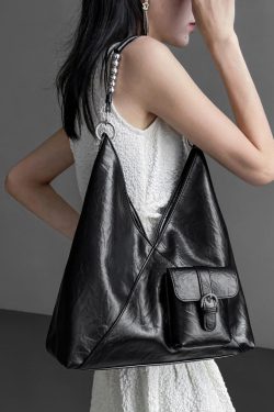 Women Silver Durable Large Capacity  Faux Leather Satchel Handbag