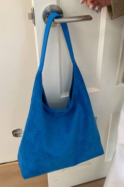 Women Yellow Suede Large Capacity Shoulder Bag