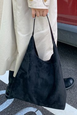 Women Yellow Suede Large Capacity Shoulder Bag