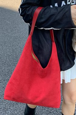 Women Yellow Suede Large Capacity Shoulder Bag