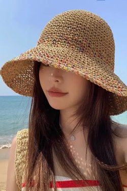 Woven Straw Bucket Hat