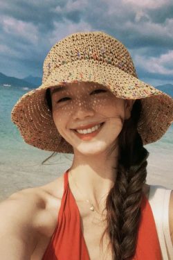 Woven Straw Bucket Hat