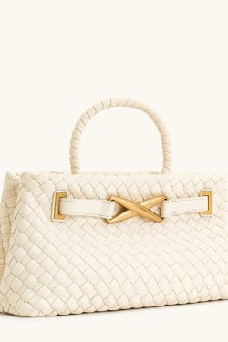 Woven Top Handle Bag