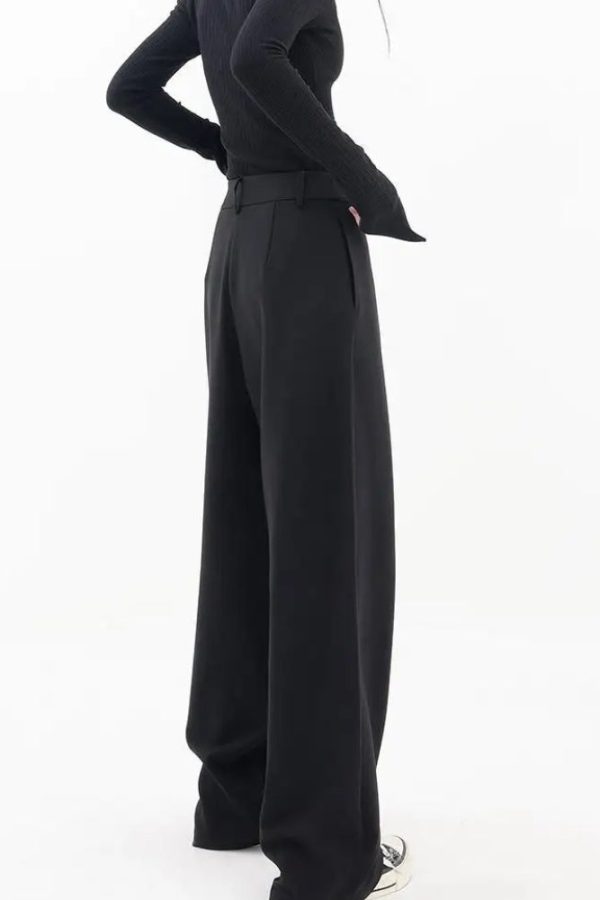 Wrap Front Wide Leg Pants