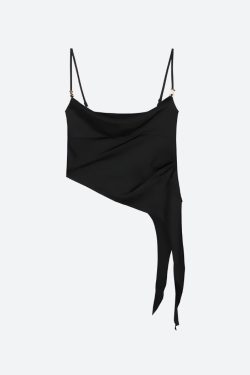 Y2K Asymmetric Top & Skirt Pants Two Piece Set