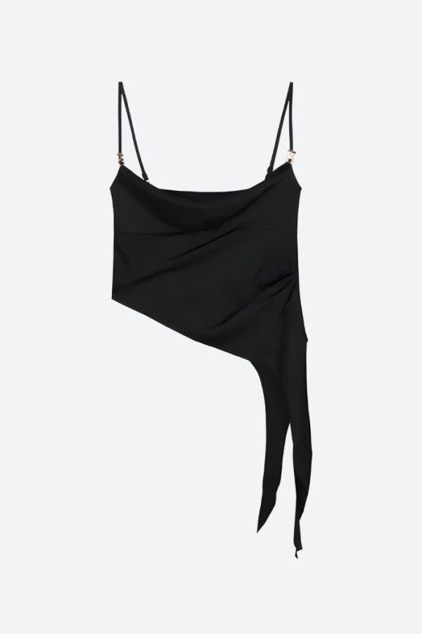 Y2K Asymmetric Top & Skirt Pants Two Piece Set