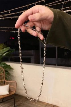 Y2K Barbed Wire Necklace