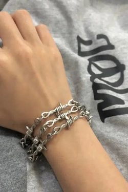 Y2K Barbed Wire Necklace