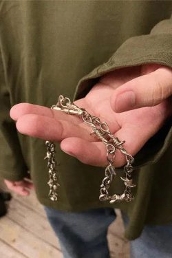 Y2K Barbed Wire Necklace