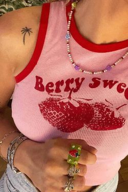 Y2K Berry Sweet Crop Top