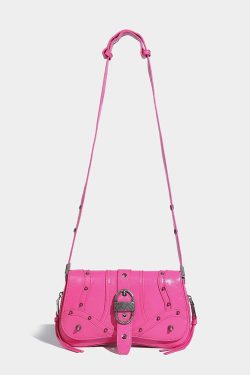 Y2K Candy Belted Baguette Bag