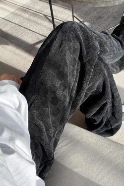 Y2K Checkered Elasticated Sweatpants