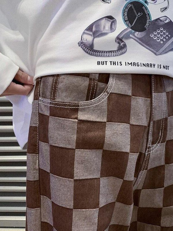 Y2K Checkered Pants