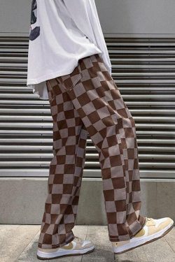 Y2K Checkered Pants