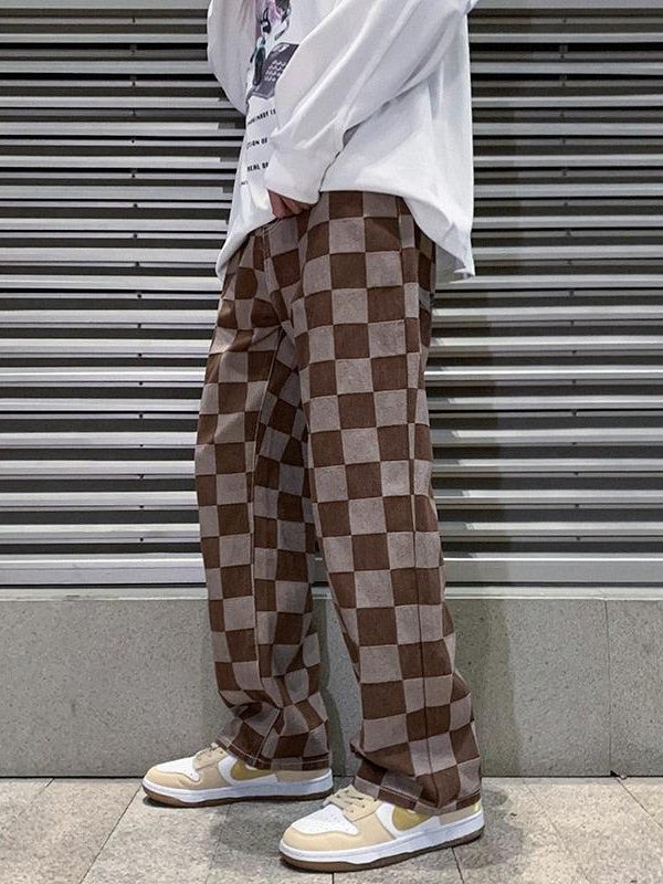 Y2K Checkered Pants