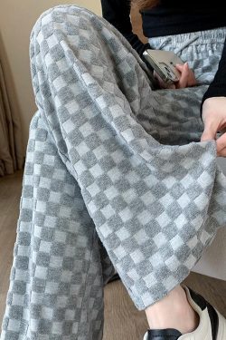Y2K Checkered Sweatpants