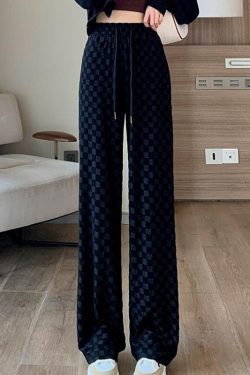 Y2K Checkered Sweatpants