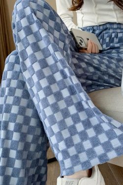 Y2K Checkered Sweatpants