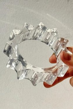 Y2K Clear Resin Bracelet
