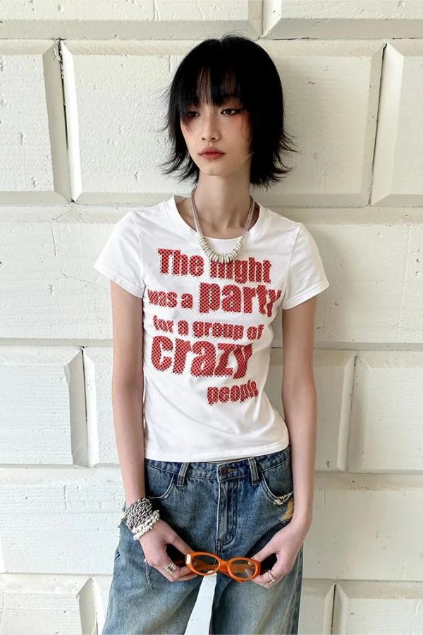 Y2K Crazy Party Graphic Tee