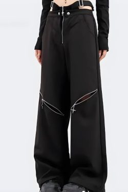 Y2K Cut Out Waist Pants