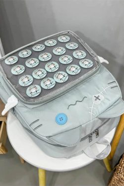 Y2K Cute Cat Ita Backpack Transparent Kawaii Harajuku School Bag DIY Display Student Rucksack