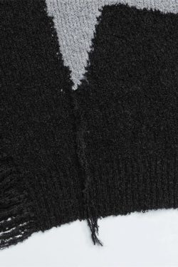 Y2K Distressed Sweater