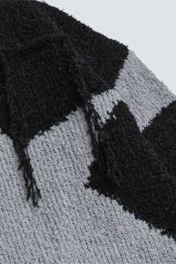 Y2K Distressed Sweater